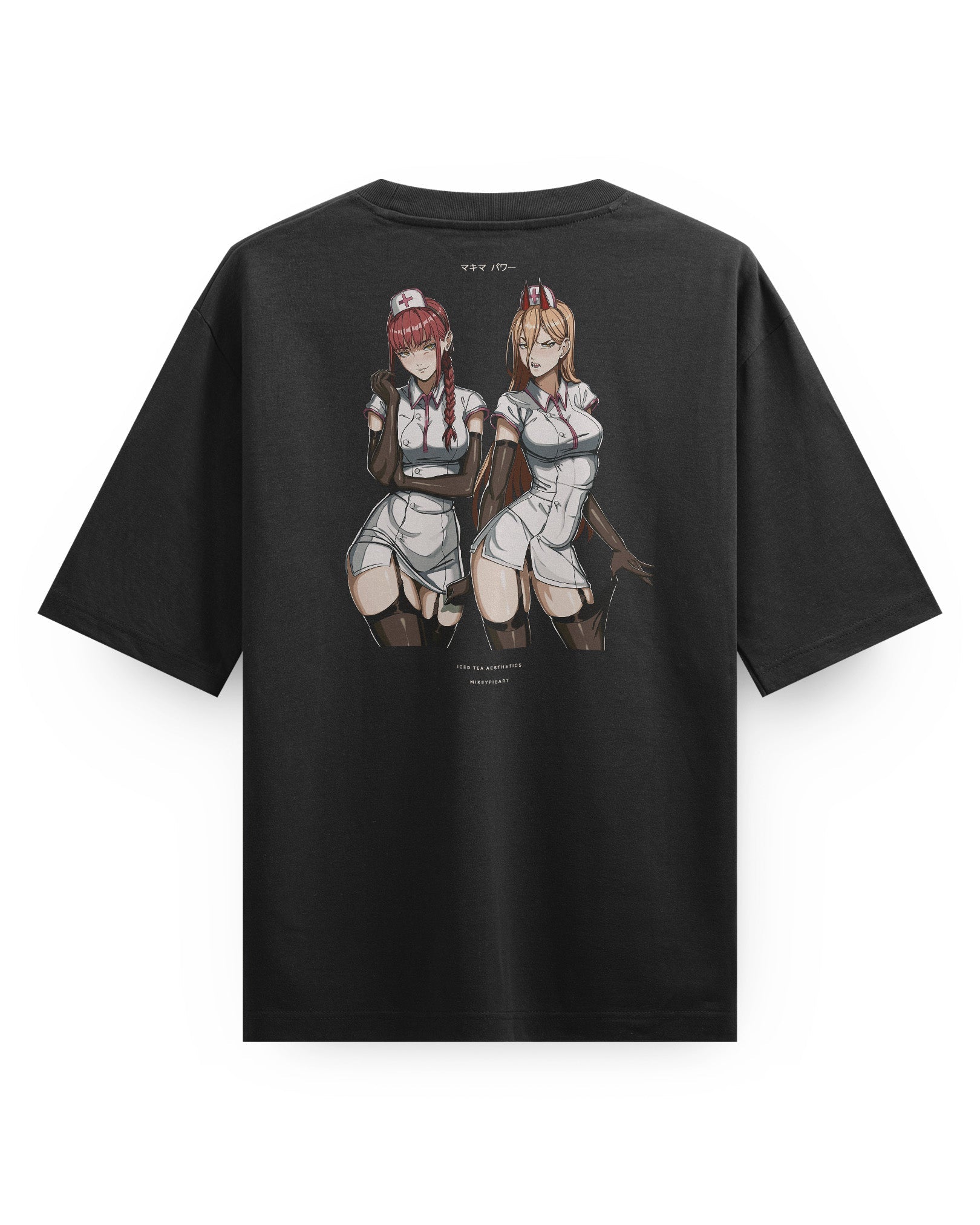 Makima + Power (Re:2) - Oversized Heavy Tee