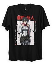 Mikasa "Goodbye" - T-Shirt-Black-S-Iced Tea Aesthetics