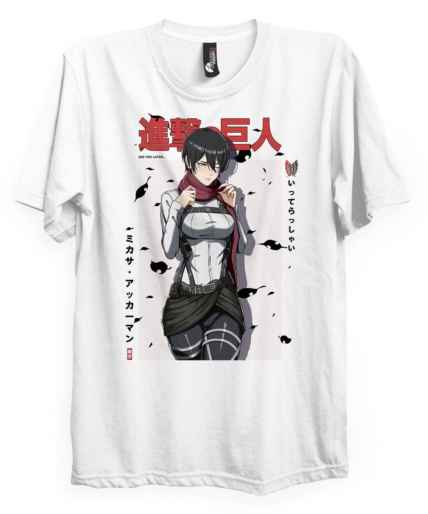 Mikasa "Goodbye" - T-Shirt-Black-S-Iced Tea Aesthetics