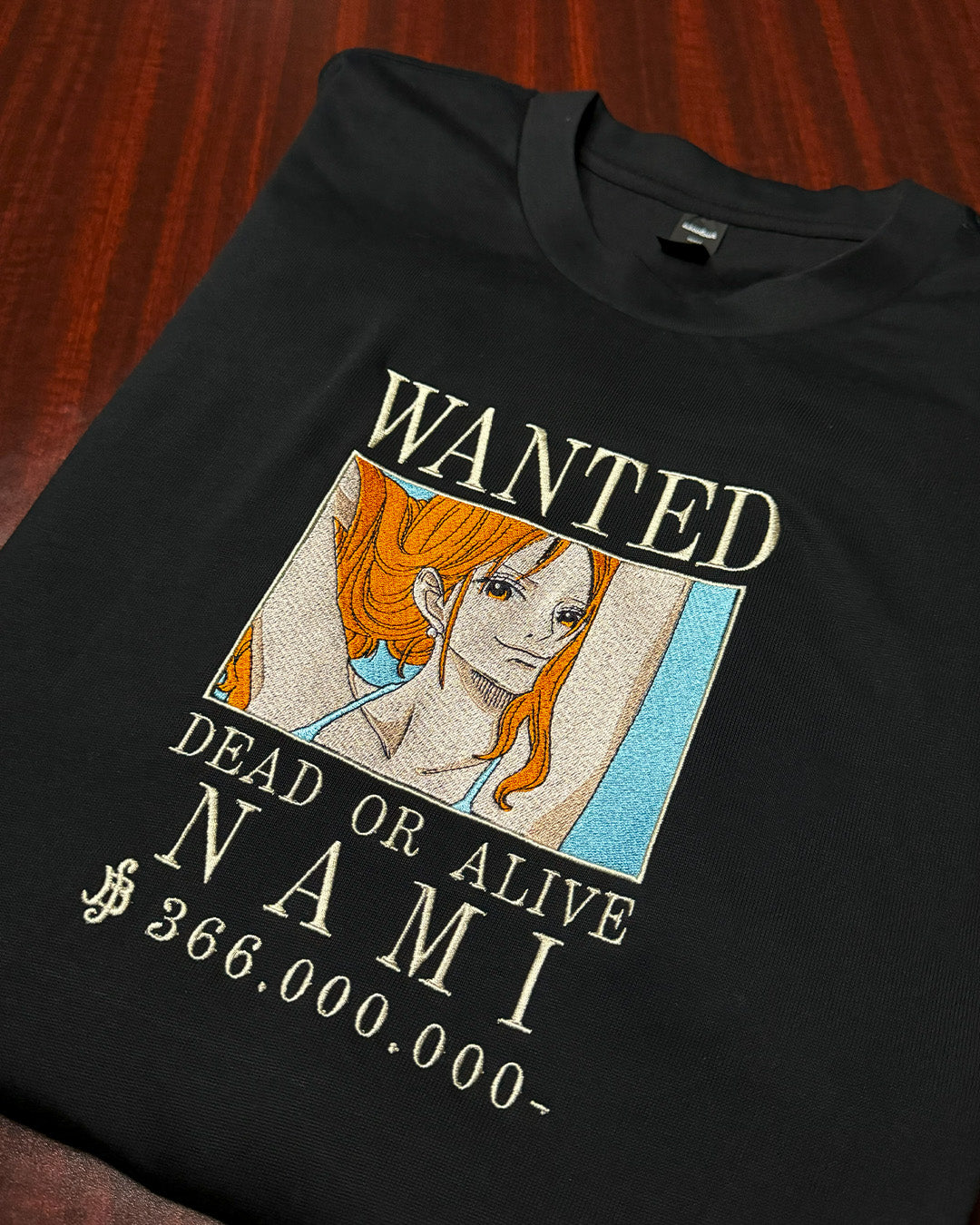 [PREMIUM] Nami WANTED - Embroidery T-Shirt