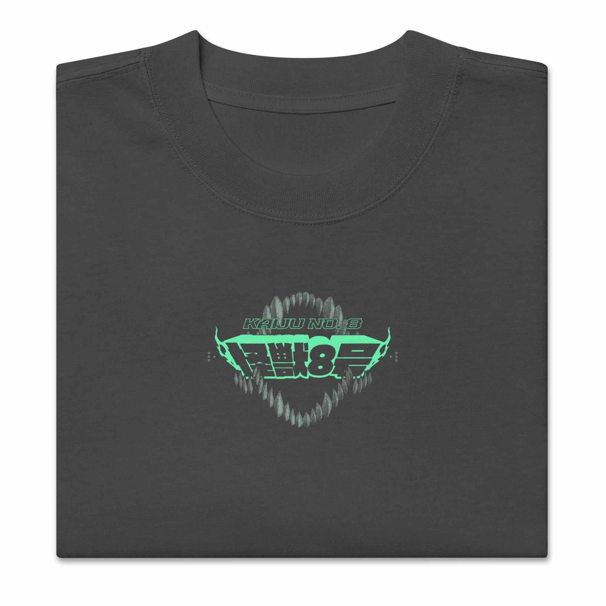 NO. 8 UNLEASHED (MK2) - Oversized Heavy Tee-Faded Black-S-Iced Tea Aesthetics