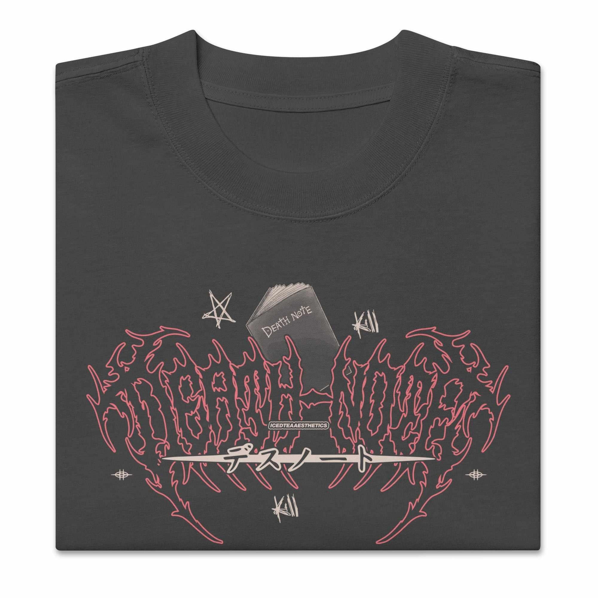 ROT - Oversized Heavy Tee-Faded Black-S-Iced Tea Aesthetics