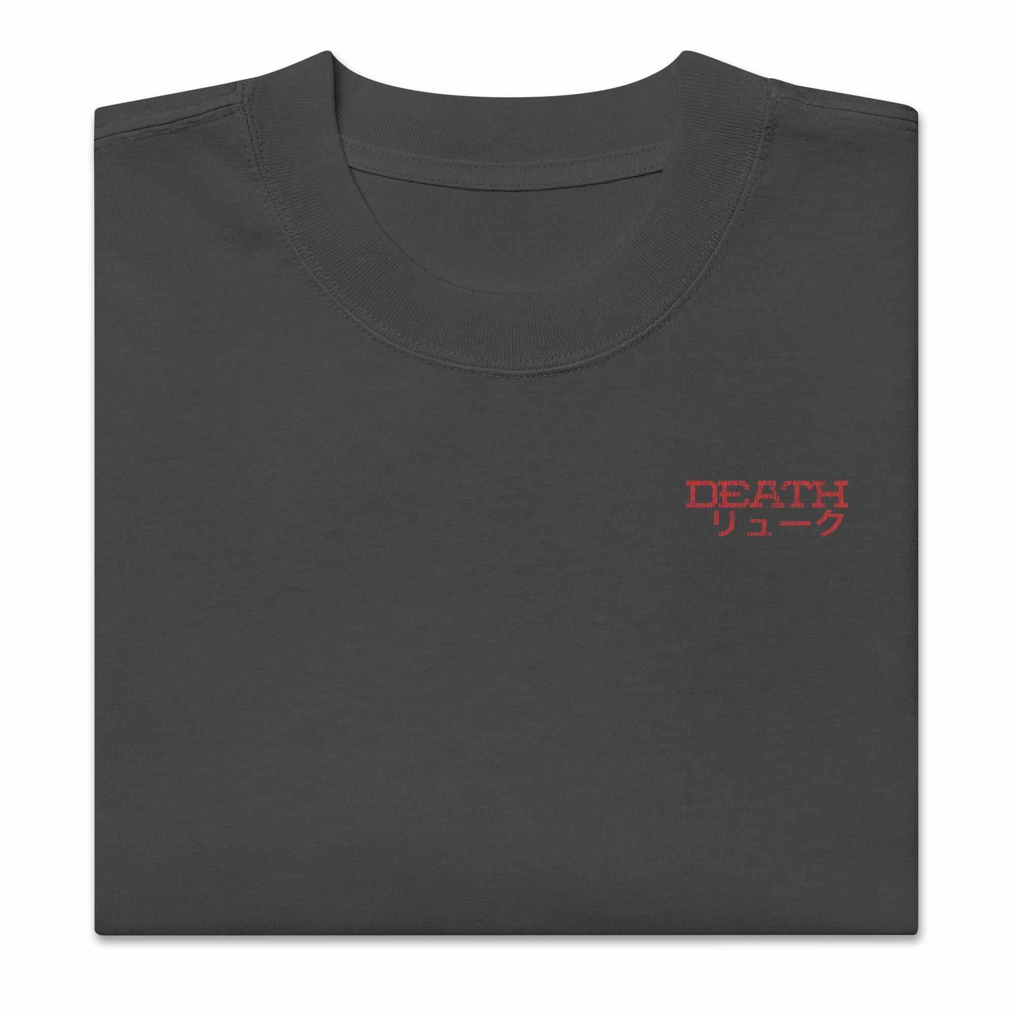 SHINIGAMI - Oversized Heavy Tee-Faded Black-S-Iced Tea Aesthetics