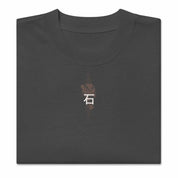 Stone Flail - Oversized Heavy Tee-Faded Black-S-Iced Tea Aesthetics