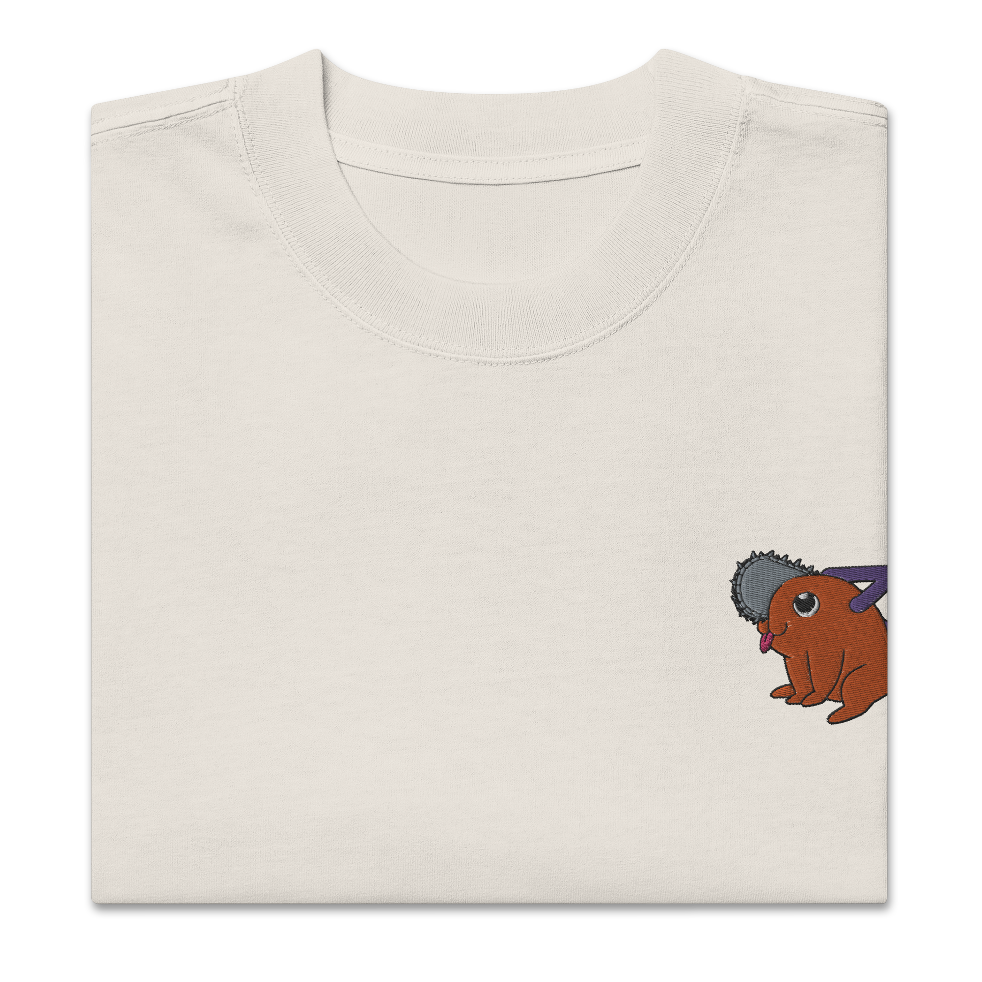 Pochita (Embroidery ) - Oversized Heavy Tee