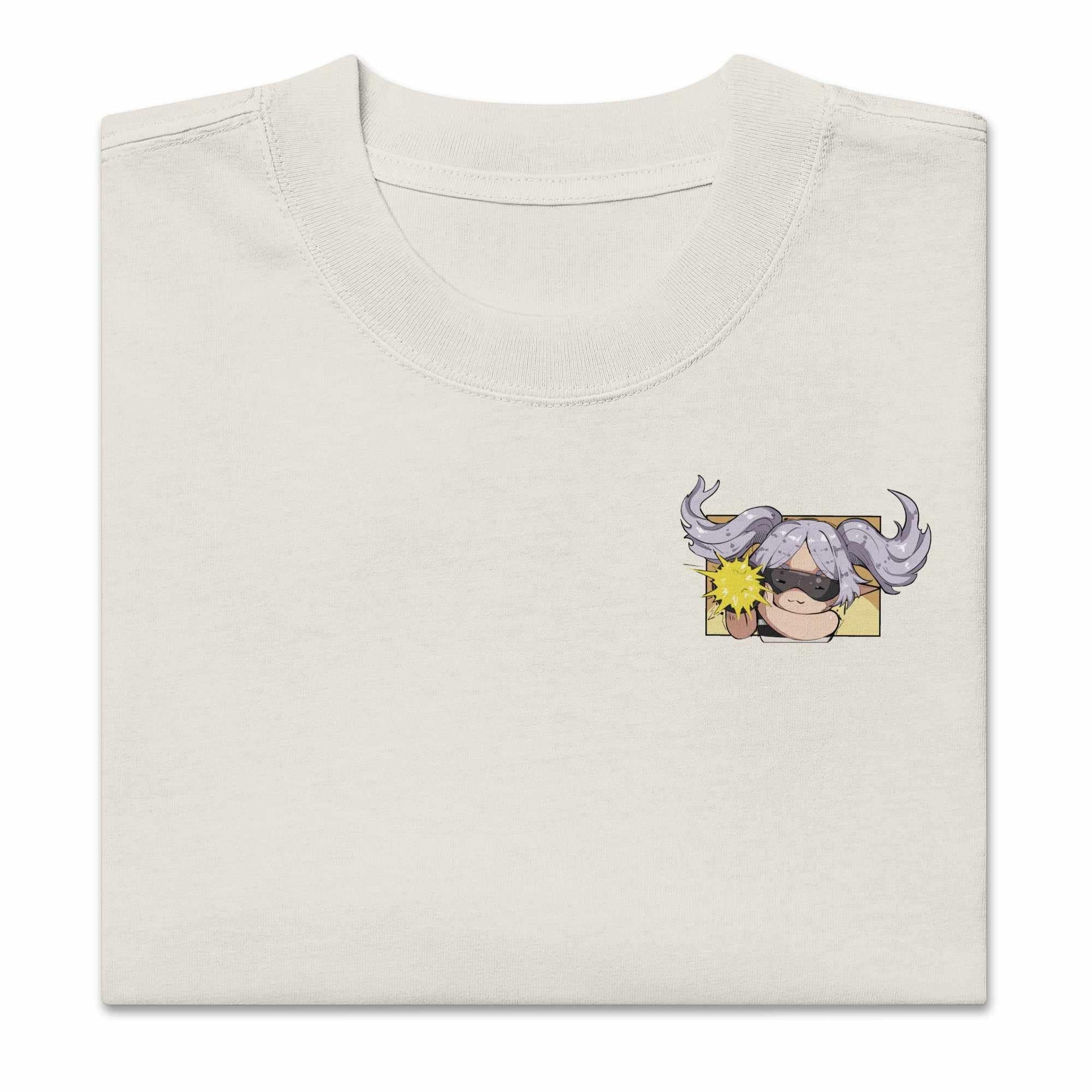 Agent Frieren - Oversized Heavy Tee-Faded Bone-S-Iced Tea Aesthetics