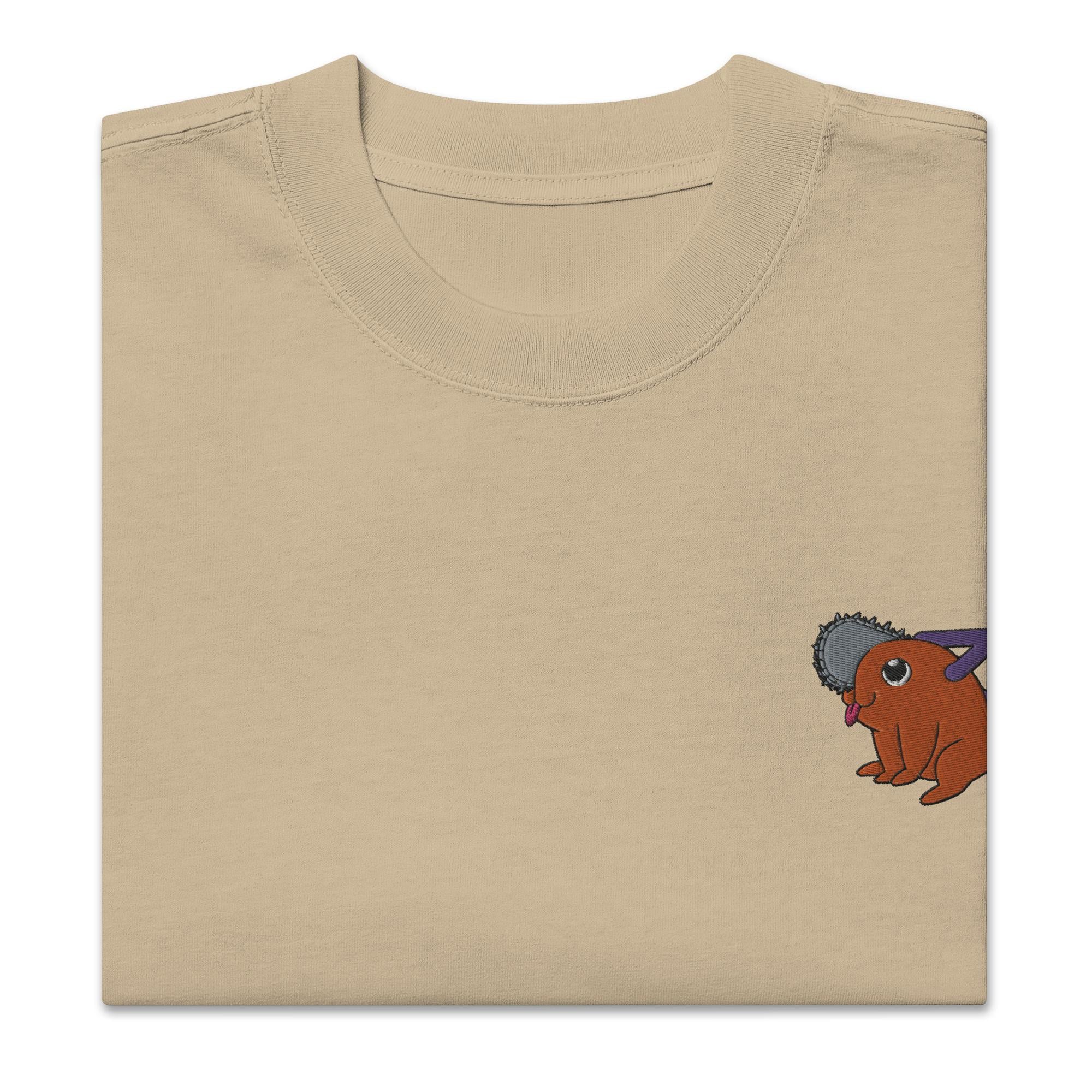 Pochita (Embroidery ) - Oversized Heavy Tee