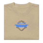 NO. 8 UNLEASHED (MK2) - Oversized Heavy Tee-Faded Khaki-S-Iced Tea Aesthetics