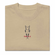 Sound Hashira - Oversized Heavy Tee-Faded Khaki-S-Iced Tea Aesthetics