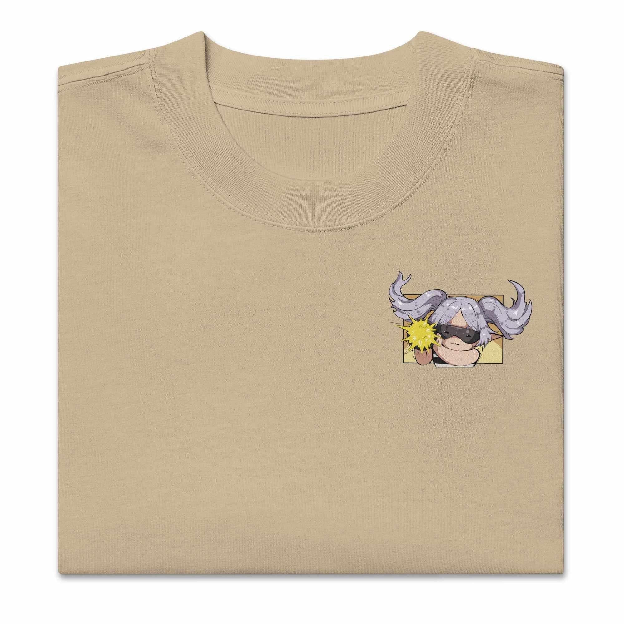 Agent Frieren - Oversized Heavy Tee-Faded Khaki-S-Iced Tea Aesthetics