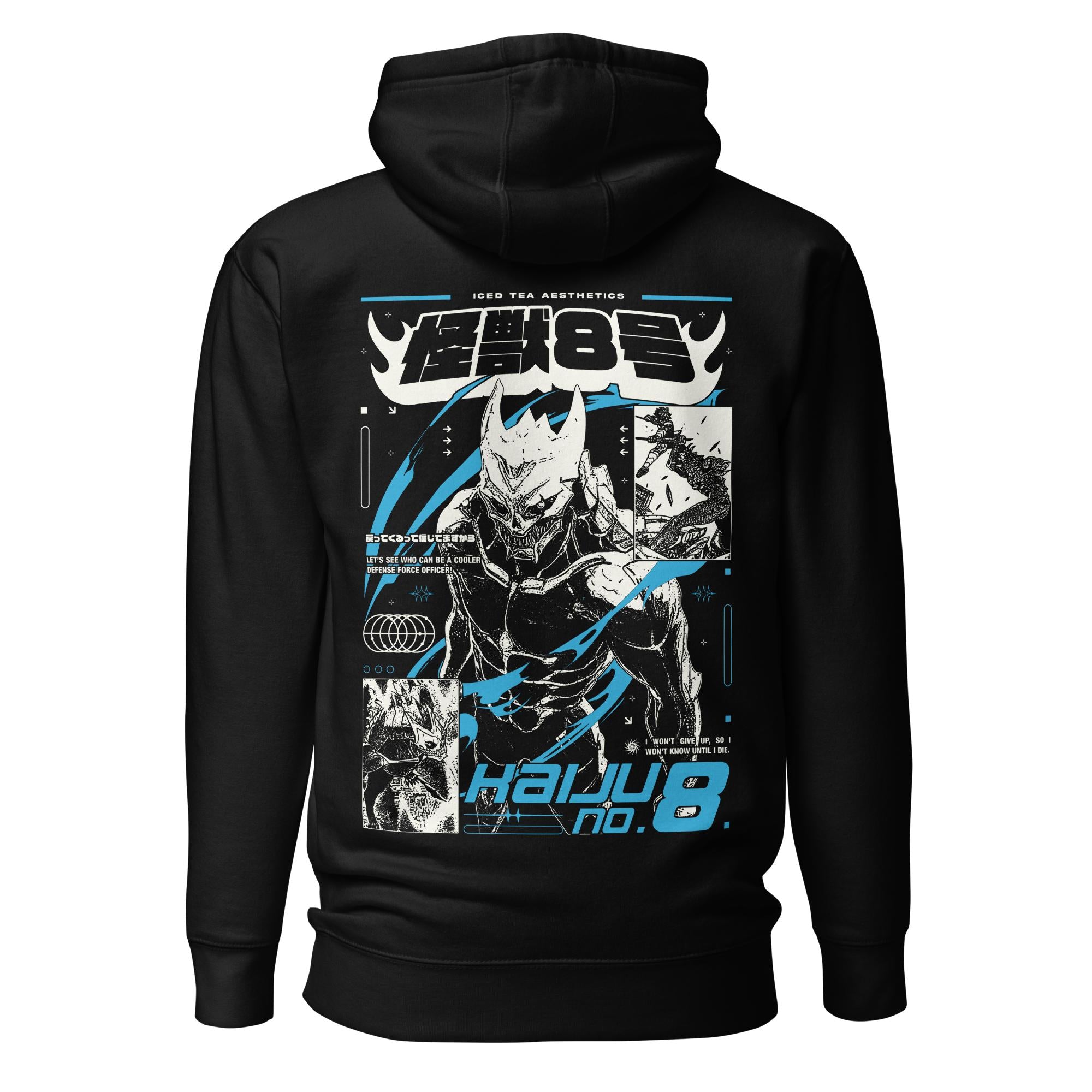 NO.8 UNLEASHED - Hoodie-Black-S-Iced Tea Aesthetics