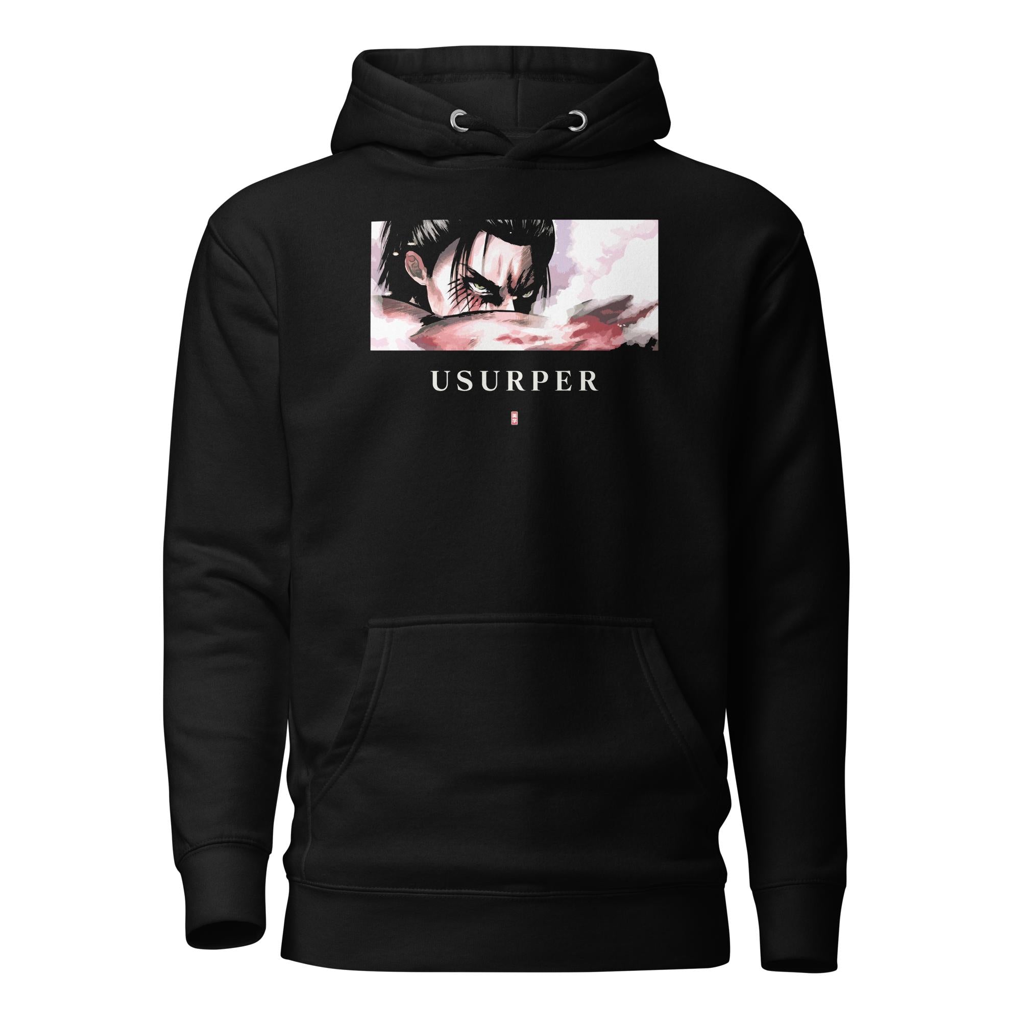 EREN (USURPER) - Hoodie-Black-S-Iced Tea Aesthetics