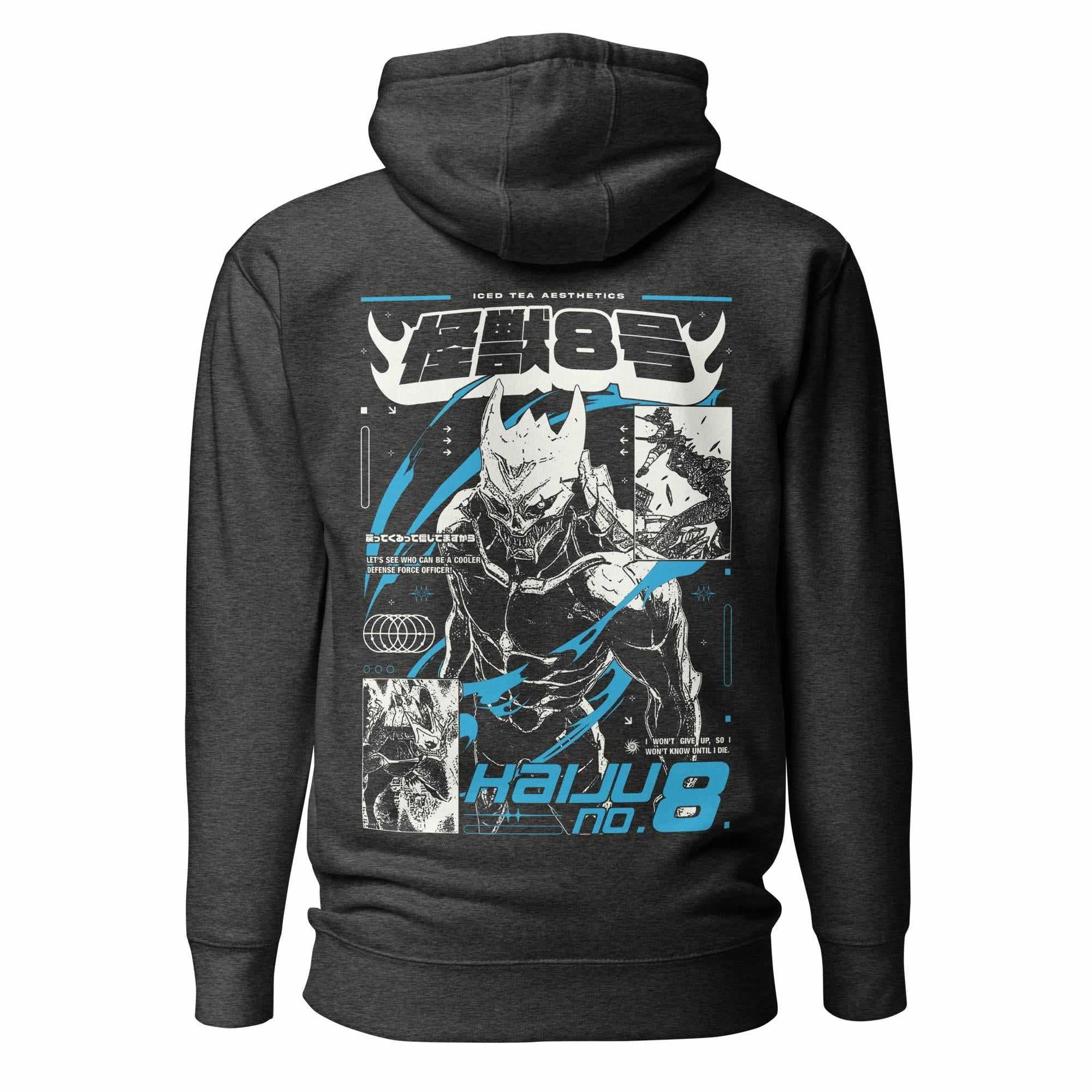 NO.8 UNLEASHED - Hoodie-Black-S-Iced Tea Aesthetics