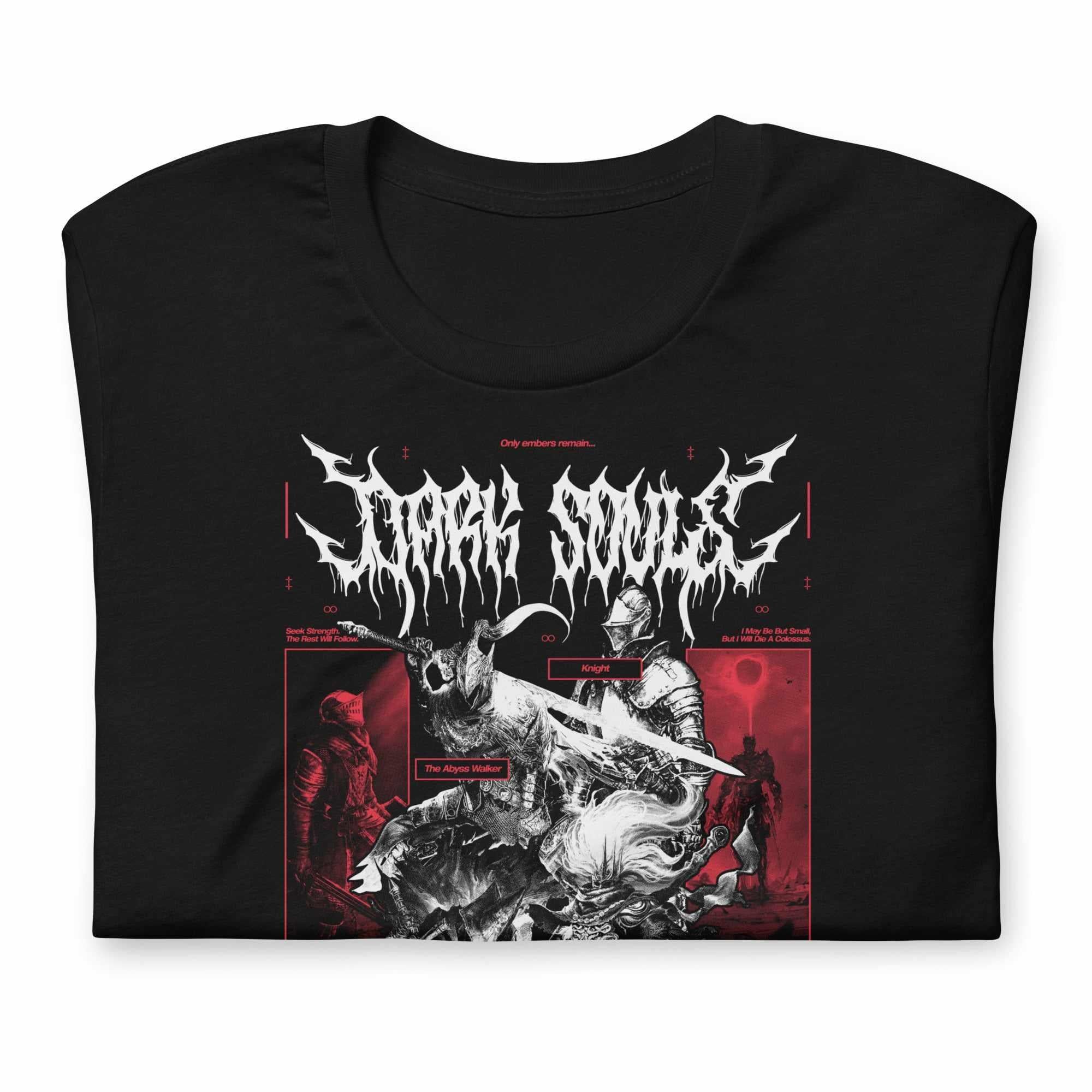 Dark Souls (EMBERS) - T-Shirt-Black-S-Iced Tea Aesthetics