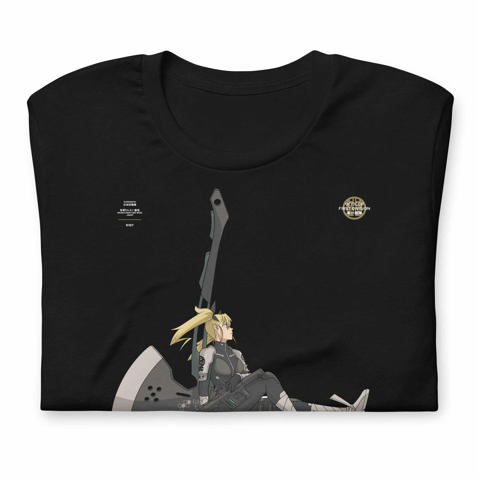 Kikoru (Officer) - T-Shirt-Black-S-Iced Tea Aesthetics
