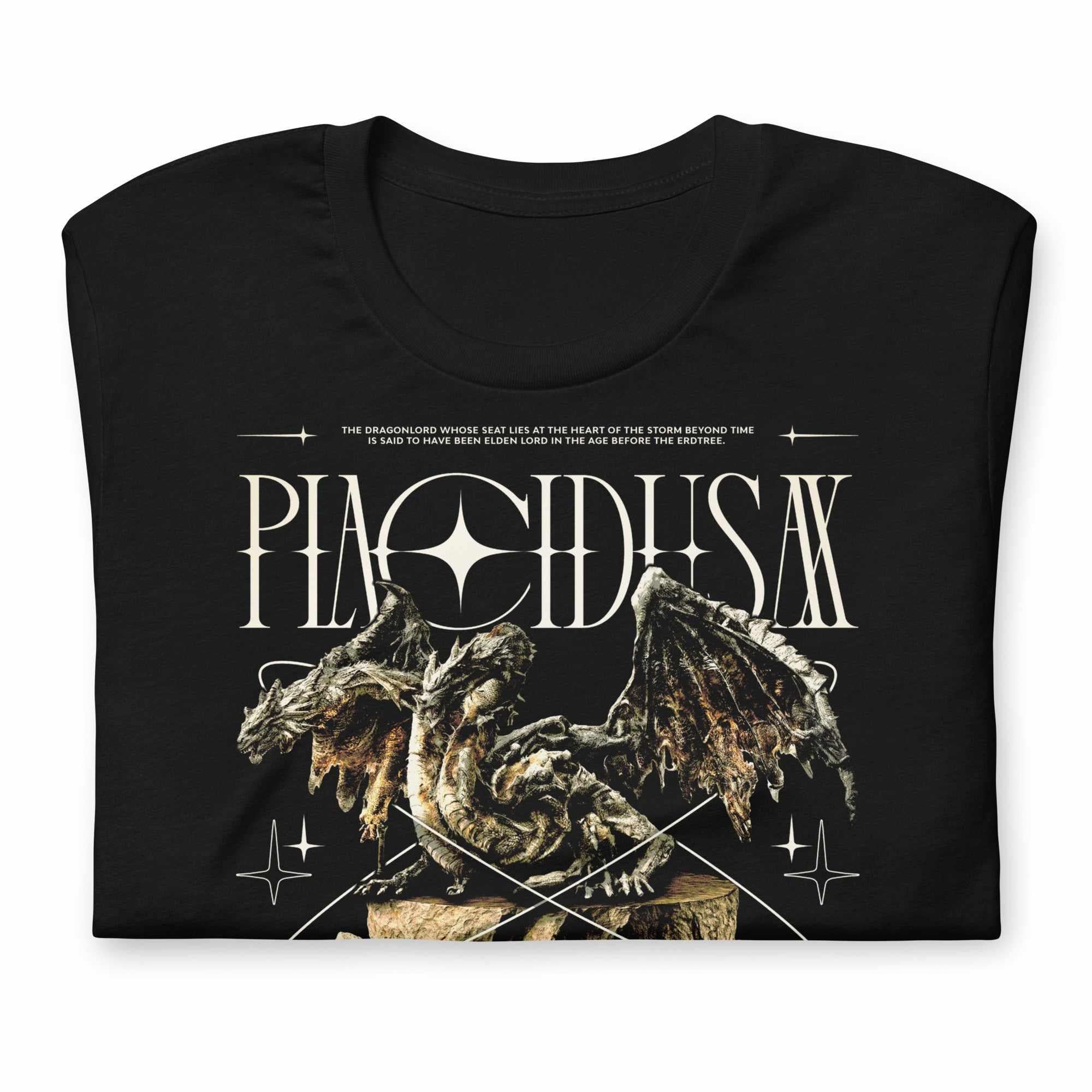 PLACIDUSAX - T-Shirt-Black-S-Iced Tea Aesthetics