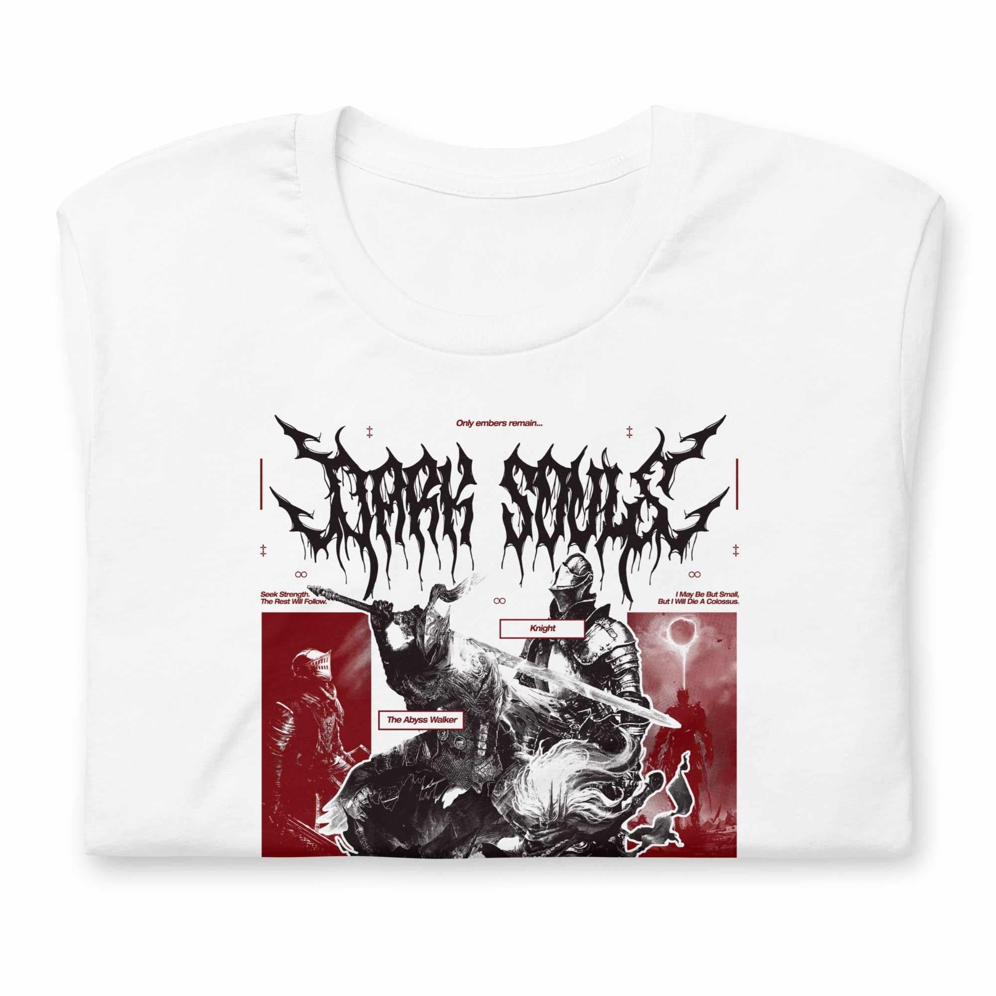 Dark Souls (EMBERS) - T-Shirt-White-S-Iced Tea Aesthetics