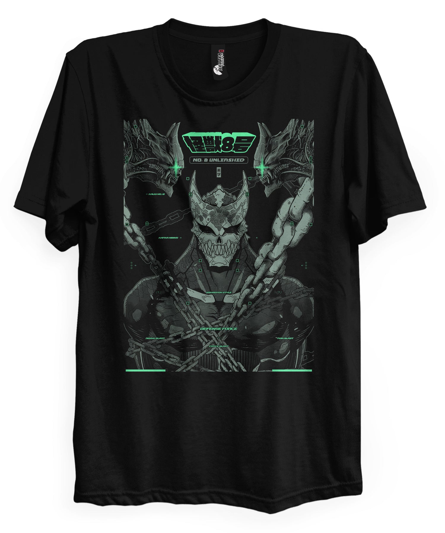 NO. 8 UNLEASHED (MK2) - T-Shirt-Black-S-Iced Tea Aesthetics